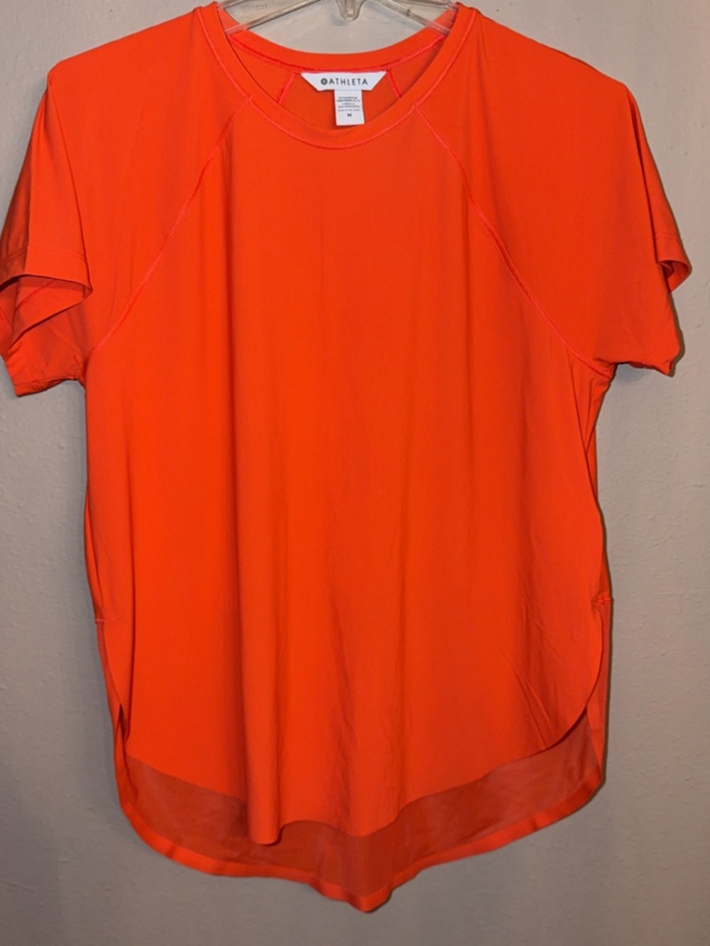Athleta Orange Short-Sleeve Performance Tee #N0034